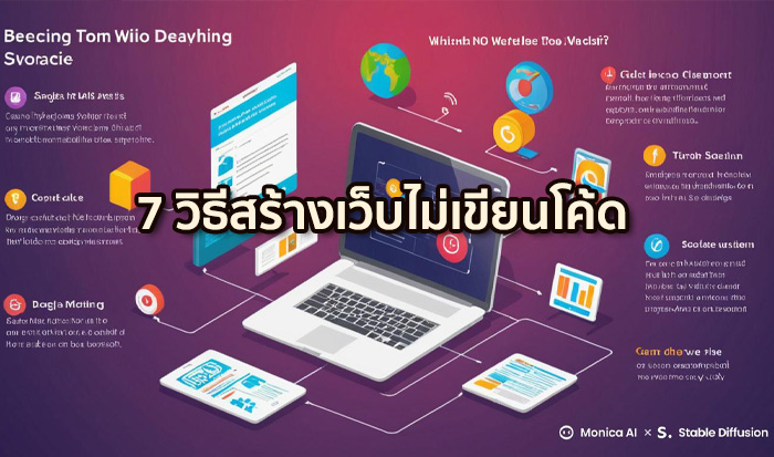 7 วิธีสร้างเว็บไม่เขียนโค้ด