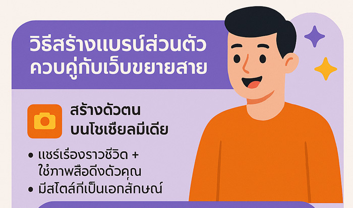 สร้างแบรนด์ส่วนตัวควบคู่กับเว็บขยายสายงาน